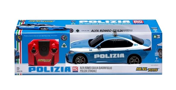 RC auto RE.EL Toys Alfa Romeo Giulia Policie Obal/škatuľka
