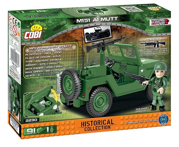 Building Set Cobi M151 A1 MUTT Packaging/box