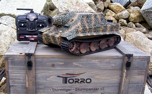 RC tank Torro Sturmtiger 1:16 InfraRed 2.4 GHz maskovaný - Profi Edice ...