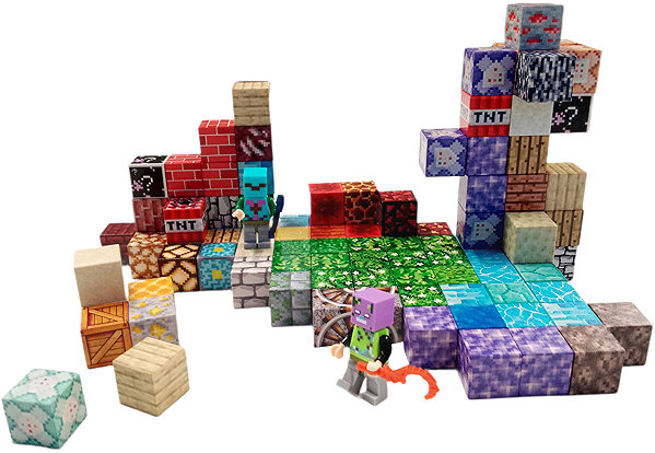 Toybit Magnetic Construction Set Minecraft Special Blocks 102 pcs.