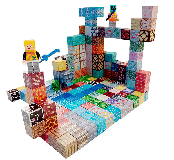 Building Set Toybit Magnetic building set Minecraft Special blocks 202 pcs ...