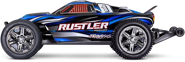 RC auto Traxxas Rustler 1:10 BL-2s RTR modrý ...
