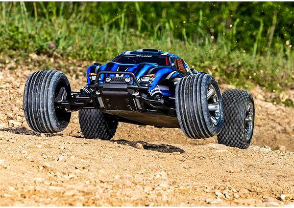 RC auto Traxxas Rustler 1:10 BL-2s RTR modrý ...