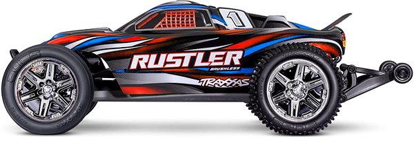 RC auto Traxxas Rustler 1:10 BL-2s RTR červený ...