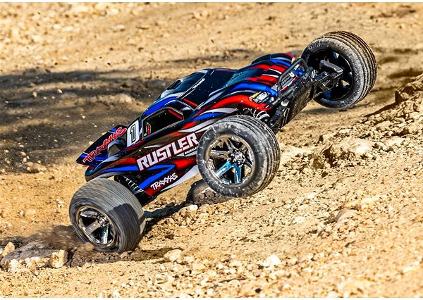 RC auto Traxxas Rustler 1:10 BL-2s RTR červený ...