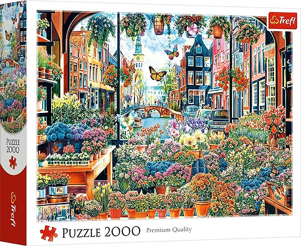 TREFL Amsterdam Flower Shop 2000-piece puzzle.