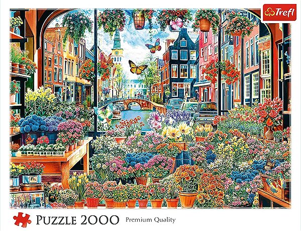 TREFL Amsterdam Flower Shop 2000-piece puzzle.