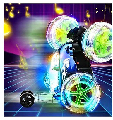 Universal Remote-Controlled Stunt RC Car Twister, Green.