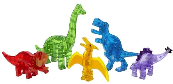 Bausatz Magna-Tiles Dinosaurier Erweiterungsset 5 Stück ...