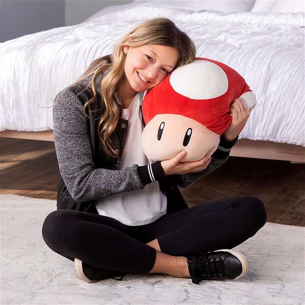 Plyšová hračka Tomy Super Mario plyš huba, 34 cm ...
