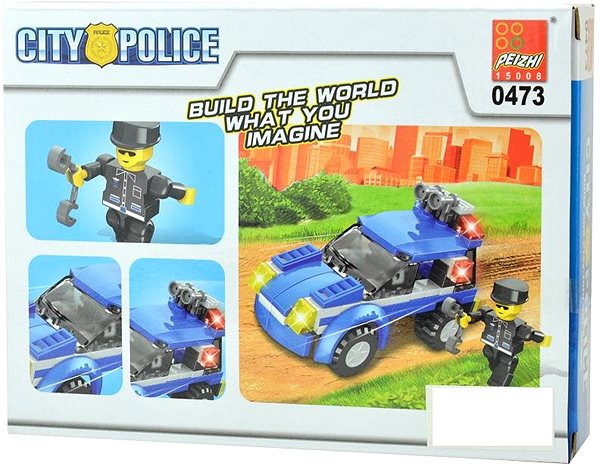 Építőjáték City Police Városi Rendőrség autó 97 darab Csomagolás/doboz