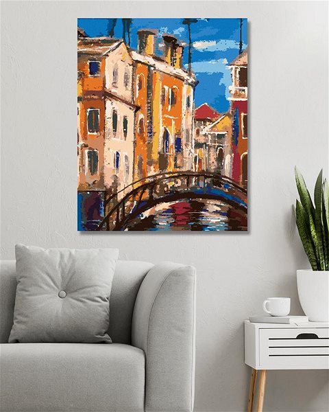 Malování podle čísel Antický most, 40×50 cm, bez rámu a bez vypnutí plátna ...