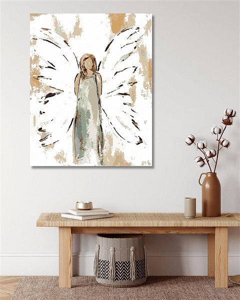 Maľovanie podľa čísel Blond anjel (Haley Bush), 80 × 100 cm, bez rámu a bez napnutia plátna ...