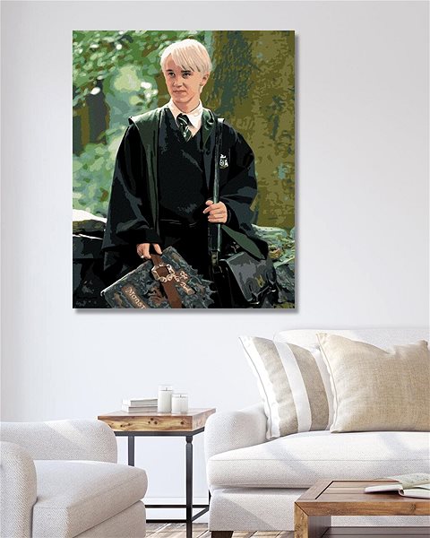 Malování podle čísel Draco s obludáriem (Harry Potter), 40×50 cm, bez rámu a bez vypnutí plátna ...