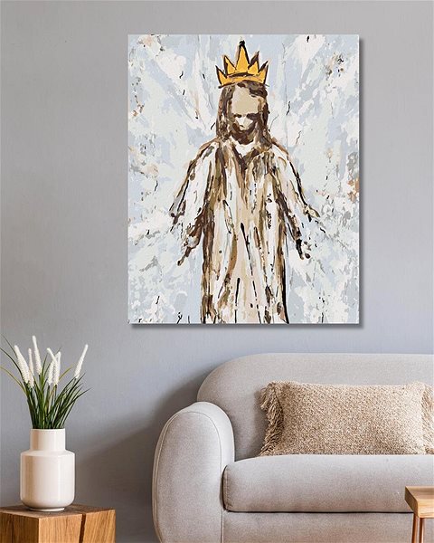 Maľovanie podľa čísel Ježiš (Haley Bush), 40 × 50 cm, bez rámu a bez napnutia plátna ...