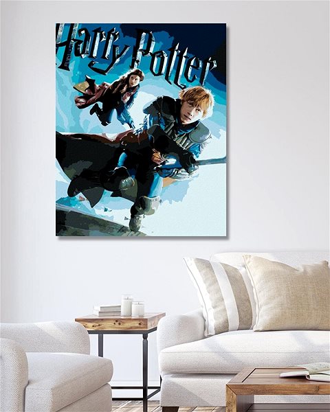 Maľovanie podľa čísel Plagát Harry Potter a princ dvojakej krvi Ron a Ginny, 40×50 cm, bez rámu a bez vypnutia plátna ...