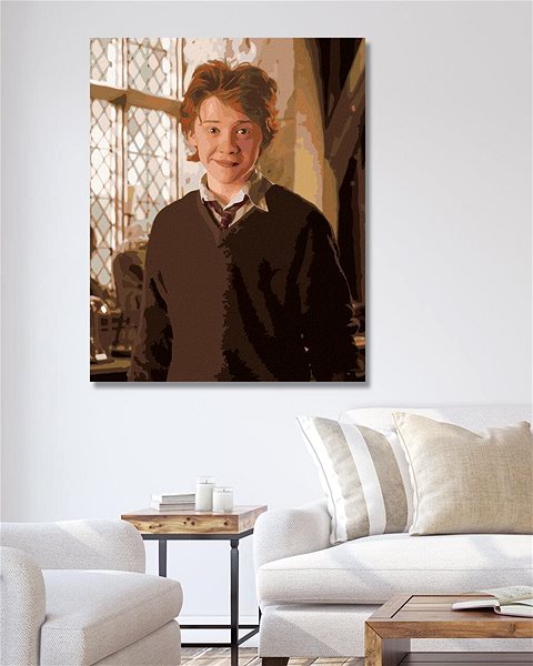 Maľovanie podľa čísel Ron v učebni (Harry Potter), 40×50 cm, bez rámu a bez vypnutia plátna ...