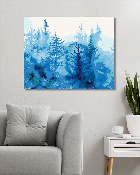 Maľovanie podľa čísel Ruský les, 80 × 100 cm, bez rámu a bez napnutia plátna ...