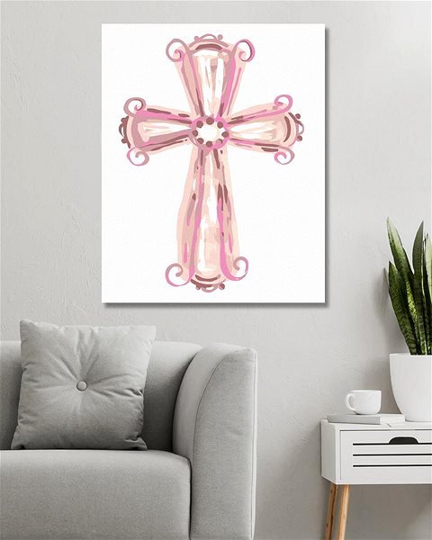 Maľovanie podľa čísel Ružový kríž (Haley Bush), 80 × 100 cm, bez rámu a bez napnutia plátna ...