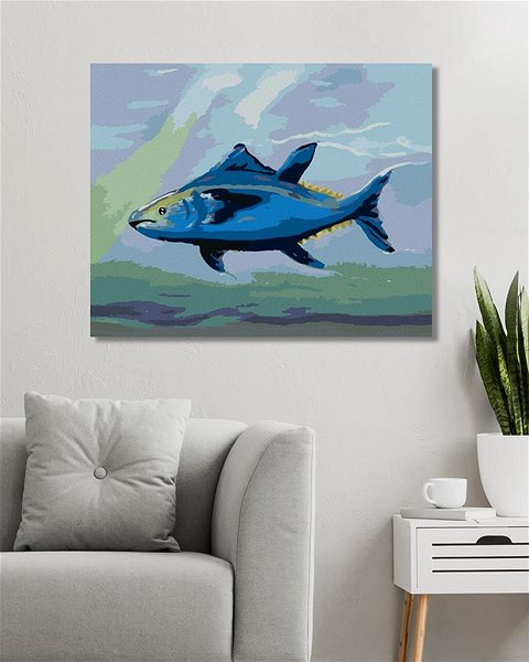 Maľovanie podľa čísel Ryby tuniak, 40 × 50 cm, plátno napnuté na rám ...