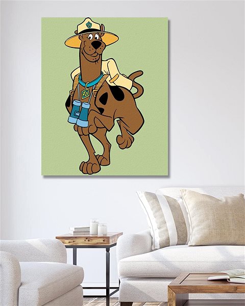 Maľovanie podľa čísel Scooby ranger (Scooby Doo), 40 × 50 cm, plátno napnuté na rám ...