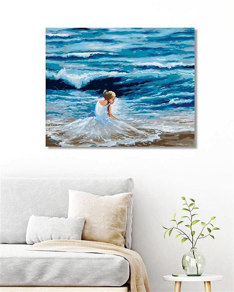 Maľovanie podľa čísel Tanečnice na pláži, 40 × 50 cm, plátno napnuté na rám ...