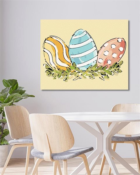 Maľovanie podľa čísel Veľkonočné vajce (Haley Bush), 80 × 100 cm, bez rámu a bez napnutia plátna ...