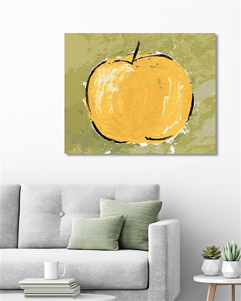 Maľovanie podľa čísel Zátišie jablko I (Haley Bush), 40×50 cm, bez rámu a bez vypnutia plátna ...