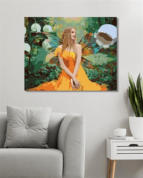 Maľovanie podľa čísel Žena vo fantasy lese, 40 × 50 cm, plátno napnuté na rám ...