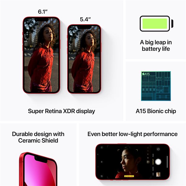 Mobile Phone iPhone 13 128GB, Red ...