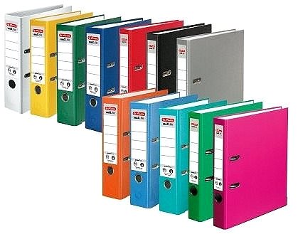 Ring Binder Herlitz A4 80mm PP, Red Features/technology