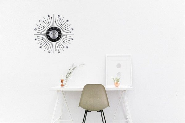 Wall Clock Home Styling Collection Wall Clock STONES 43 cm black ...