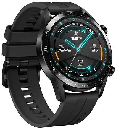 Smart Watch Huawei Watch GT 2 46 mm Black Strap Lateral view