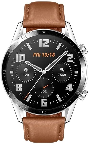 Smart Watch Huawei Watch GT 2 Brown Leather Strap Screen