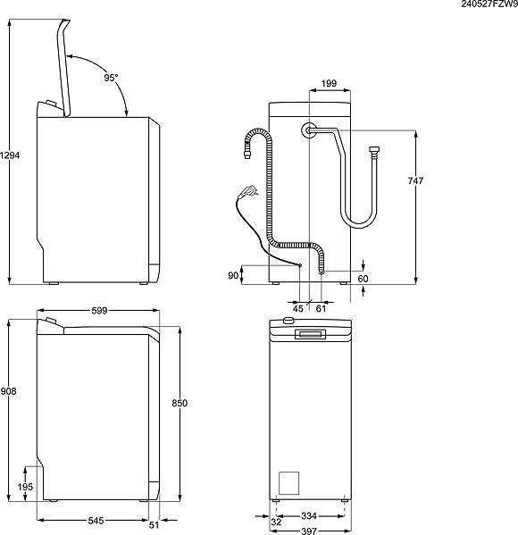 Washing Machine ELECTROLUX EW6TN5061FH Technical draft