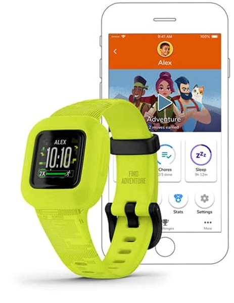 Fitness Tracker Garmin vívofit junior3 Green Features/technology
