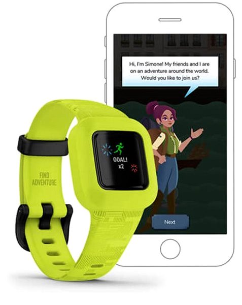 Fitness Tracker Garmin vívofit junior3 Green Features/technology