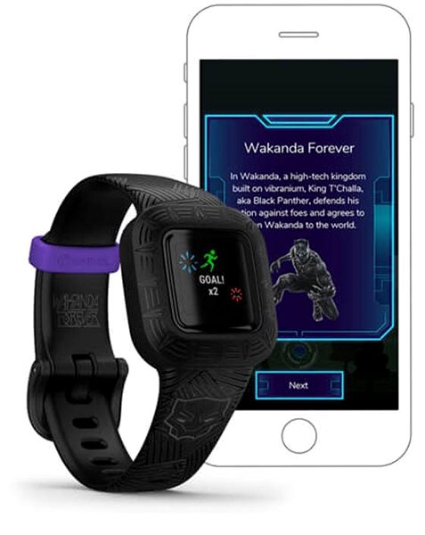 Fitness Tracker Garmin vívofit junior3 Black Panther Features/technology