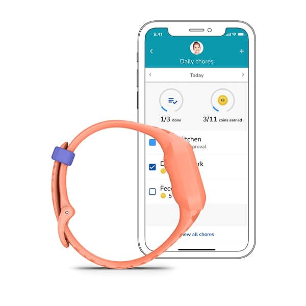 Fitness Tracker Garmin vívofit jr. 3 Peach Leopard ...