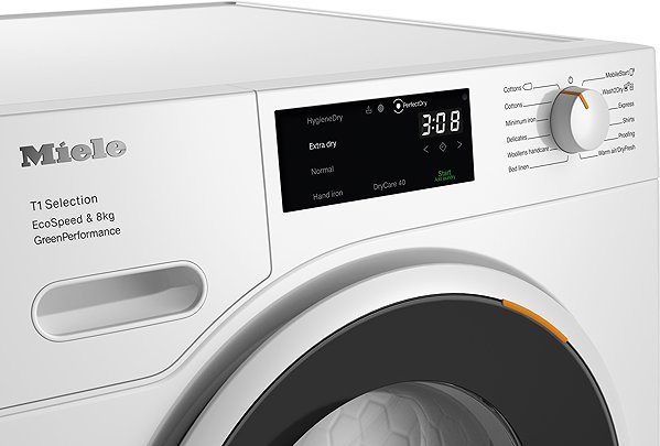 Clothes Dryer MIELE TSF 763WP EU1 LW EcoSpeed&8kg ...