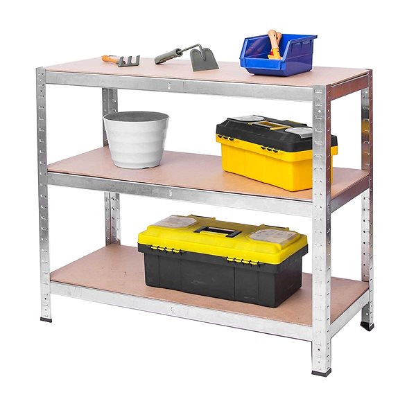 Shelving Unit Humberg Metal shelf 180 × 90 × 40 cm 4846 ...