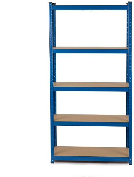 Shelving Unit Humberg Metal storage shelf 180 × 90 × 40 cm blue ...