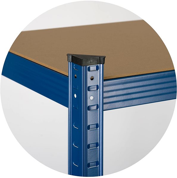 Shelving Unit Humberg Metal storage shelf 180 × 90 × 40 cm blue ...