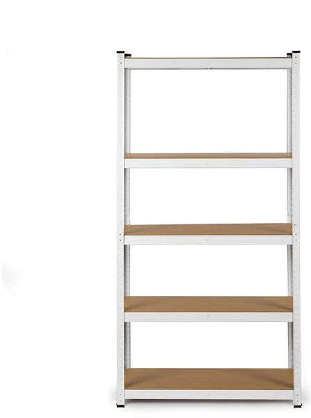 Shelving Unit Humberg Metal storage shelf 180 × 90 × 40 cm white ...