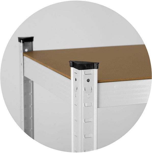 Shelving Unit Humberg Metal storage shelf 180 × 90 × 40 cm white ...