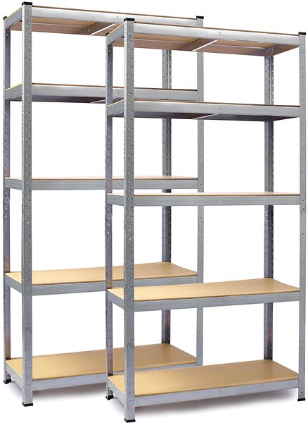 Shelving Unit Humberg Metal storage rack set of 2 pcs. 150 × 75 × 30 cm HR-810 ...