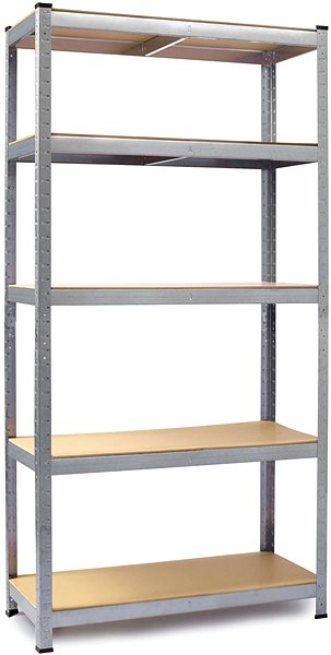 Shelving Unit Humberg Metal shelf 150 × 75 × 30 cm silver ...