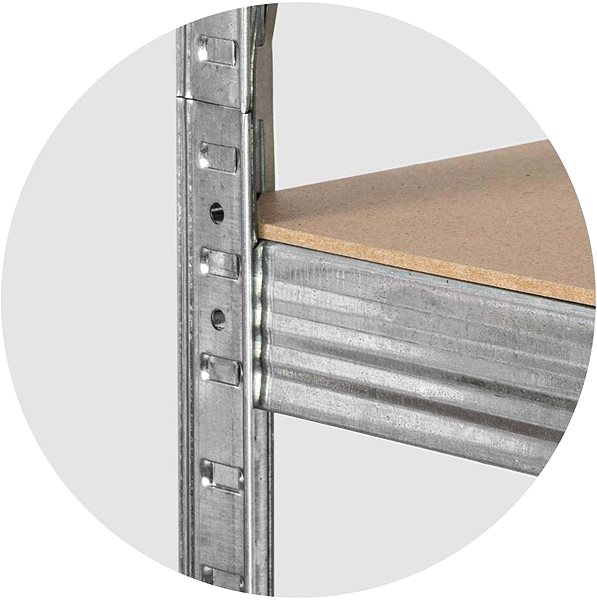 Shelving Unit Humberg Metal shelf 150 × 75 × 30 cm silver ...