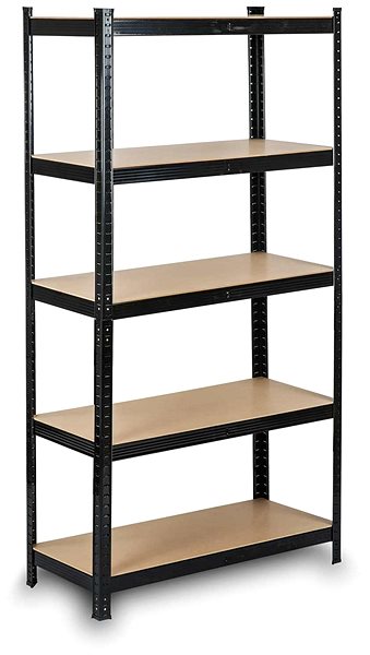 Shelving Unit Humberg Metal shelf 150 × 75 × 30 cm black ...
