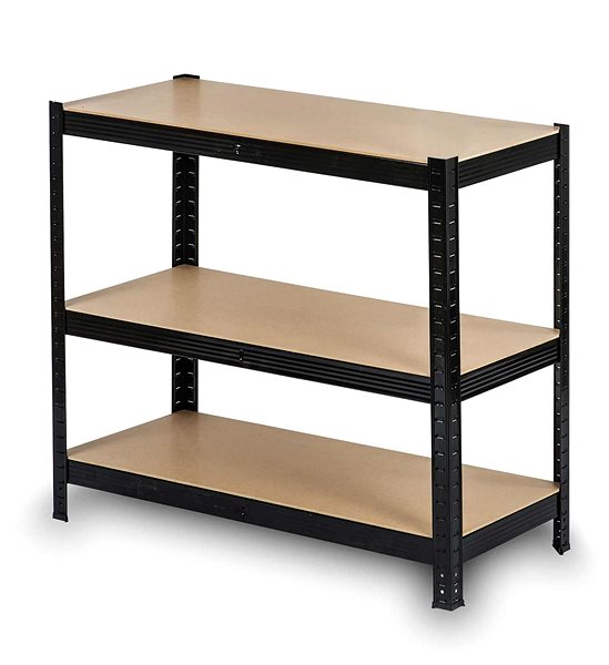 Shelving Unit Humberg Metal shelf 150 × 75 × 30 cm black ...